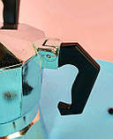 Гейзерна кавоварка на 6 чашок 300 мл з алюмінію Edenberg EB-3782 Кавоварка на газову плиту, фото 6