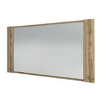 Дзеркало прямокутне з ламінованої ДСП в спальню Франческа 1370 дуб вотан/латте Сокме