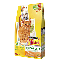 Сухий корм для кішок живуть в приміщенні Friskies Indoor Chicken and Garden Greens 1,5 кг курка