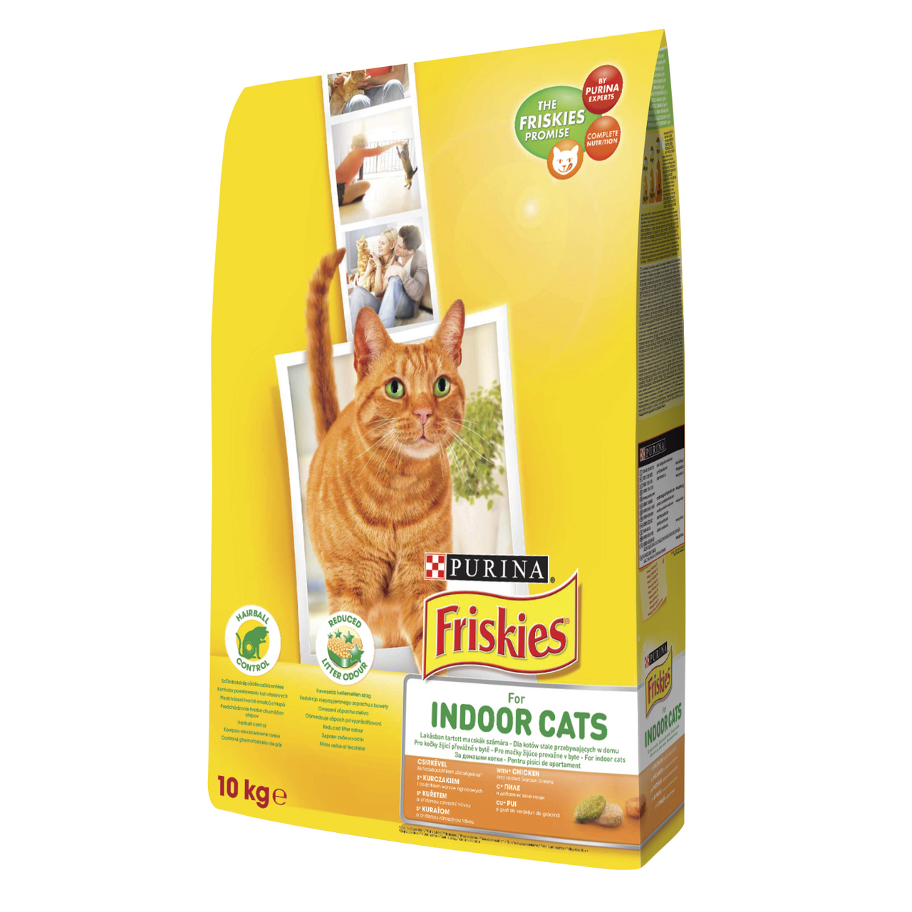 Сухий корм для кішок живуть в приміщенні Friskies Indoor Chicken and Garden Greens 10 кг курка