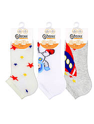 Шкарпетки дитячі для хлопчика літні укорочені з малюнком Bross (розмір 3-5 років.)