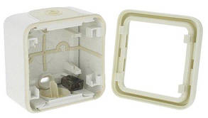 Plexo Коробка для накладного монтажу 1-постова IP55, білий Legrand 69689