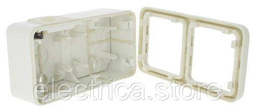 Plexo Коробка для накладного монтажу 2-постова IP55, білий Legrand 69690, фото 1