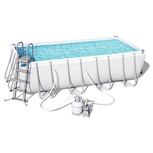 Каркасний басейн 56671 (488 х 244 х 122 см) (2006 л/год, дозатор, драбина, тент)