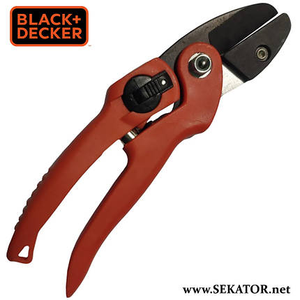 Садовий секатор з коваделком Black & Decker / Блек енд Декер BD1124, фото 3