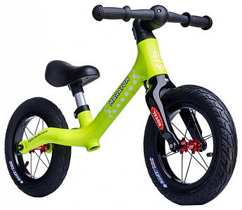 Біговел дитячий Maraton Royal велобіг 12 дюймів чорний червоний жовтий