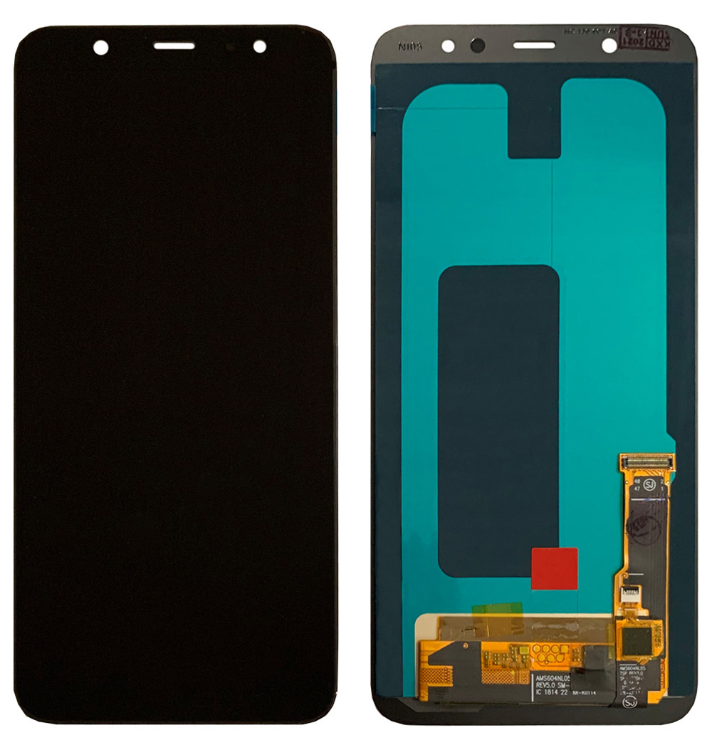 Дисплейний модуль (екран) для Samsung A605 Galaxy A6+ (2018) Чорний LCD OLED (PRC) (Широка рамка)