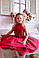 Сукня дитяча пишна ошатна малинова р 116-122, фото 3