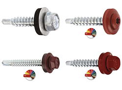 Самонарізи пофарбовані по RAL для кріплення профнастилу та металочерепиці