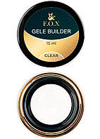 Конструирующий камуфлирующий F.O.X Builder gel One step Clear, 15 мл.