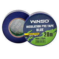 Изолента PVC 20м Winso синяя 19мм 130мк (упаковка 10шт)