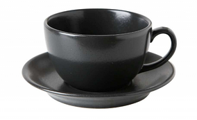 Чашка чайна з блюдцем Seasons Black Porland 320 мл