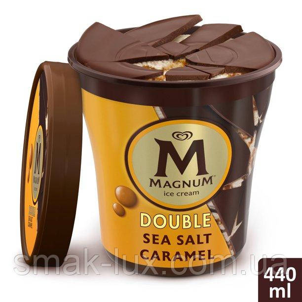 Морозиво Магнум Подвійна Солена Карамель у Відрі  "Magnum pint Double Salted Caramel 440мл/310г 8шт