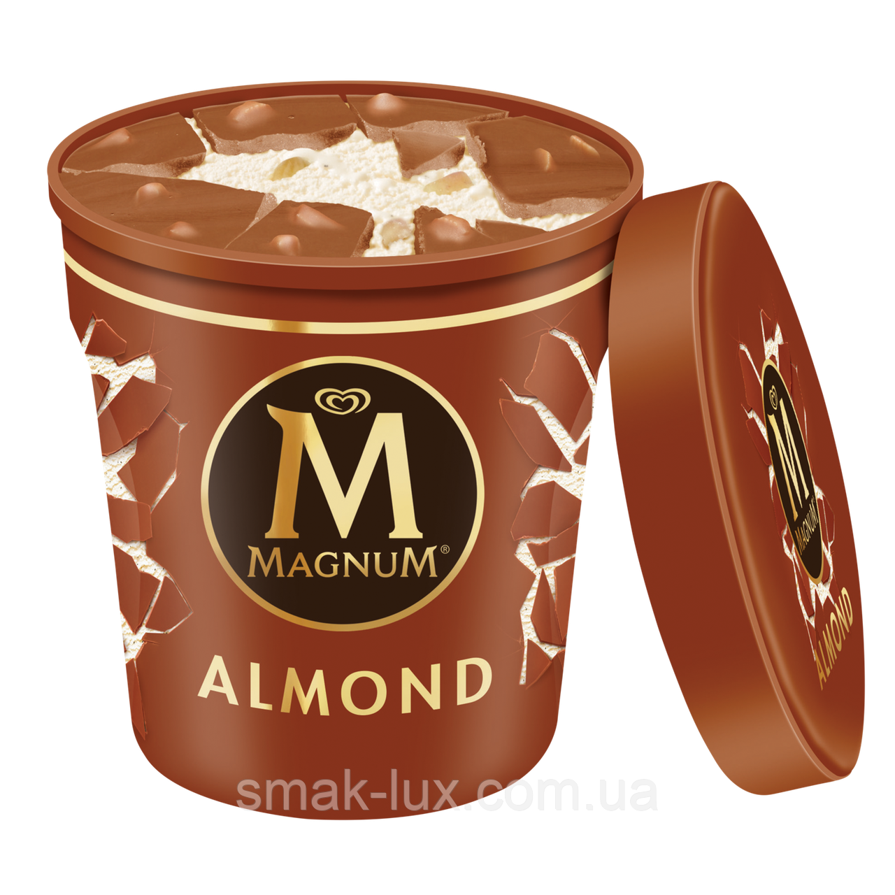 Морозиво Магнум Мигдаль у Відрі  "Magnum pint Almond" 440мл/297г 8шт