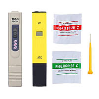 Комплект pН-метр рН-009 и TDS-3M (солемір)