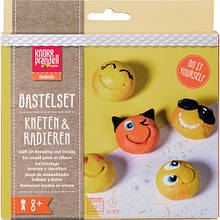 Набір моделюючої глини для створення іграшки-ластику "Be happy", 5 шт х 20 гр., KnorrPrandell