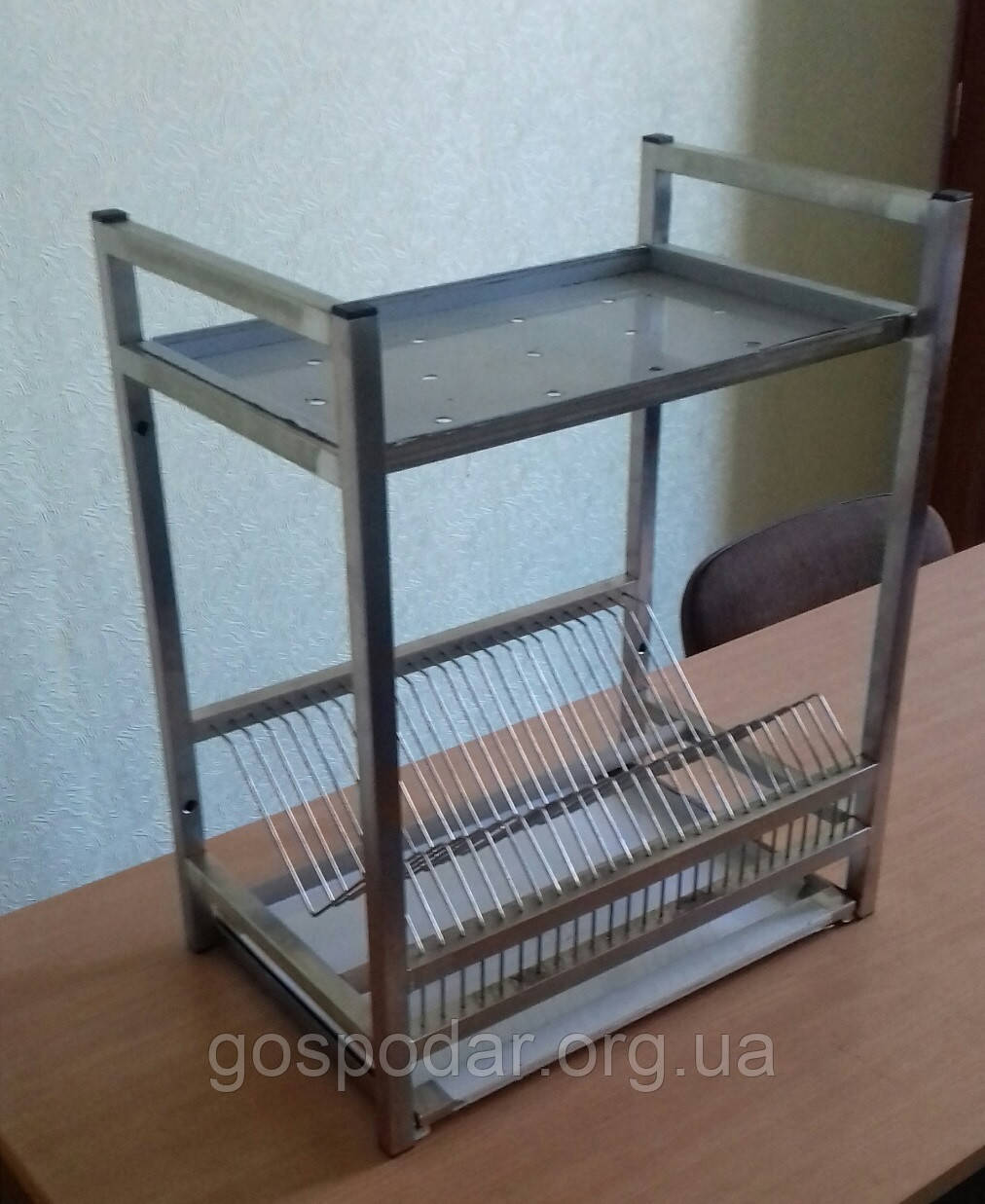 Полиця для сушіння посуду 1000*300*600 для тарілок