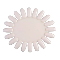 Планшет-ромашка (20 нігтів), твердий, овальний, матовий