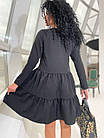 Сукня жіноча 2103 (42-46; 46-48) кольори: бордо, мокко, чорний) СП, фото 10