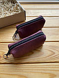 Шкіряна ключниця RUTH бордова (марсала), фото 3
