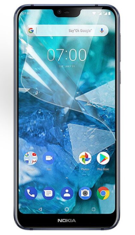 Гідрогелева захисна плівка AURORA AAA на Nokia 7.1 на весь екран прозора