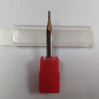 Фреза кінцева твердосплавна Ø1,5 мм, Dхв.=4 мм, Lash.=50 мм, Z = 4, для оброблення сталей HRC55