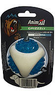 Игрушка AnimAll GrizZzly световая LED-мяч 9819 d-7,7см бело-синий