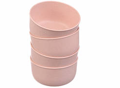 Еко тарілки 68-1083 рожеві, 4 шт