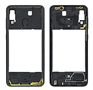 Рамка корпусу Samsung A307F Galaxy A30s 2019, чорна