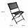 Комплект STOLIK + 2 стільці Складений металевий чорний, фото 3