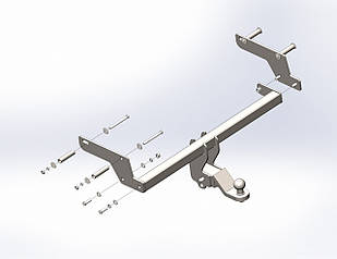 Фаркоп RENAULT DUSTER 2 (AdBlue включно) кросовер (2018-...)