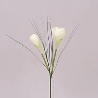 Квітка штучна, Крокус білий, H 31 см, Штучні квіти, Дніпро