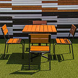 Комплект меблів для літніх кафе "Ріо" стіл (80*80) + 2 стільця Твк, фото 9