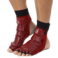 Защита стопы носки футы для тхэквондо KTA 2601 размер XL 43-44 красные