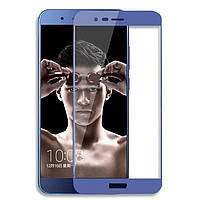 Захисне скло 2.5 D Full Screen Huawei Honor V9 колір Синій
