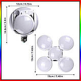 Лампочка люстра світлодіодна розкладна LED-лампа 40 Вт 220 В E27 Football UFO Lamp new bubble, фото 5
