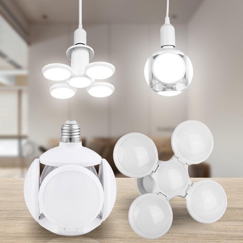 Лампочка люмпочка світлодіодна розкладна LED лампа 40Вт 220В E27 Football UFO Lamp new bubble