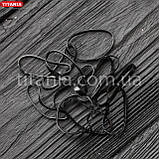 OUTLET Гумки для волосся силіконові чорні 150 шт. TITANIA art.8066/B, фото 4