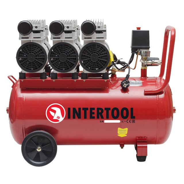 Компрессор INTERTOOL PT-0024 (3х0.75кВт, 415 л/мин, 100 л) YLP - фото 2 - id-p1390709211