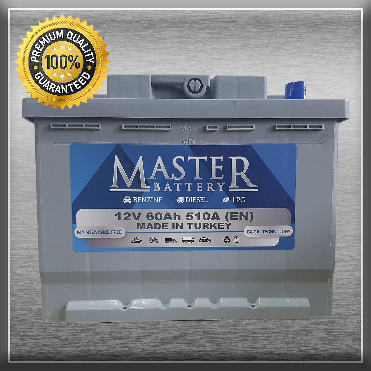 Акумулятор Master 6CT-60-1 60Ah/510A L+ 1 (Мастер) Автомобільний АКБ Кислотний Туреччина НДC