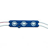 Модуль світлодіодний синій 12 в smd5730 3LED 1.5 Вт герметичний, фото 4