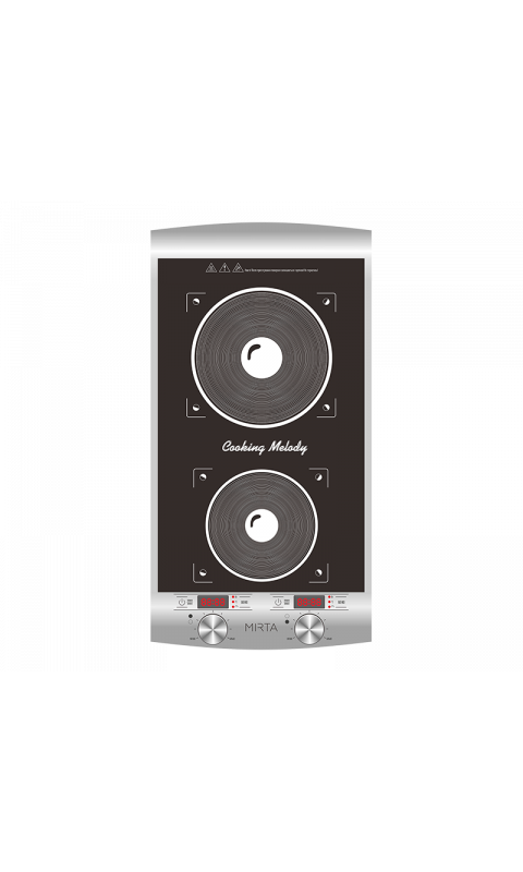 Індукційна Плитка Mirta IP-8931 керування: Механічне, сенсорне.1600 Вт, діаметр 196 м. 1300 Вт, діаметр156мм.
