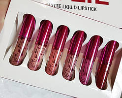 Набір рідких матових помад 6 в 1 Kylie 8626 Birthday Edition New