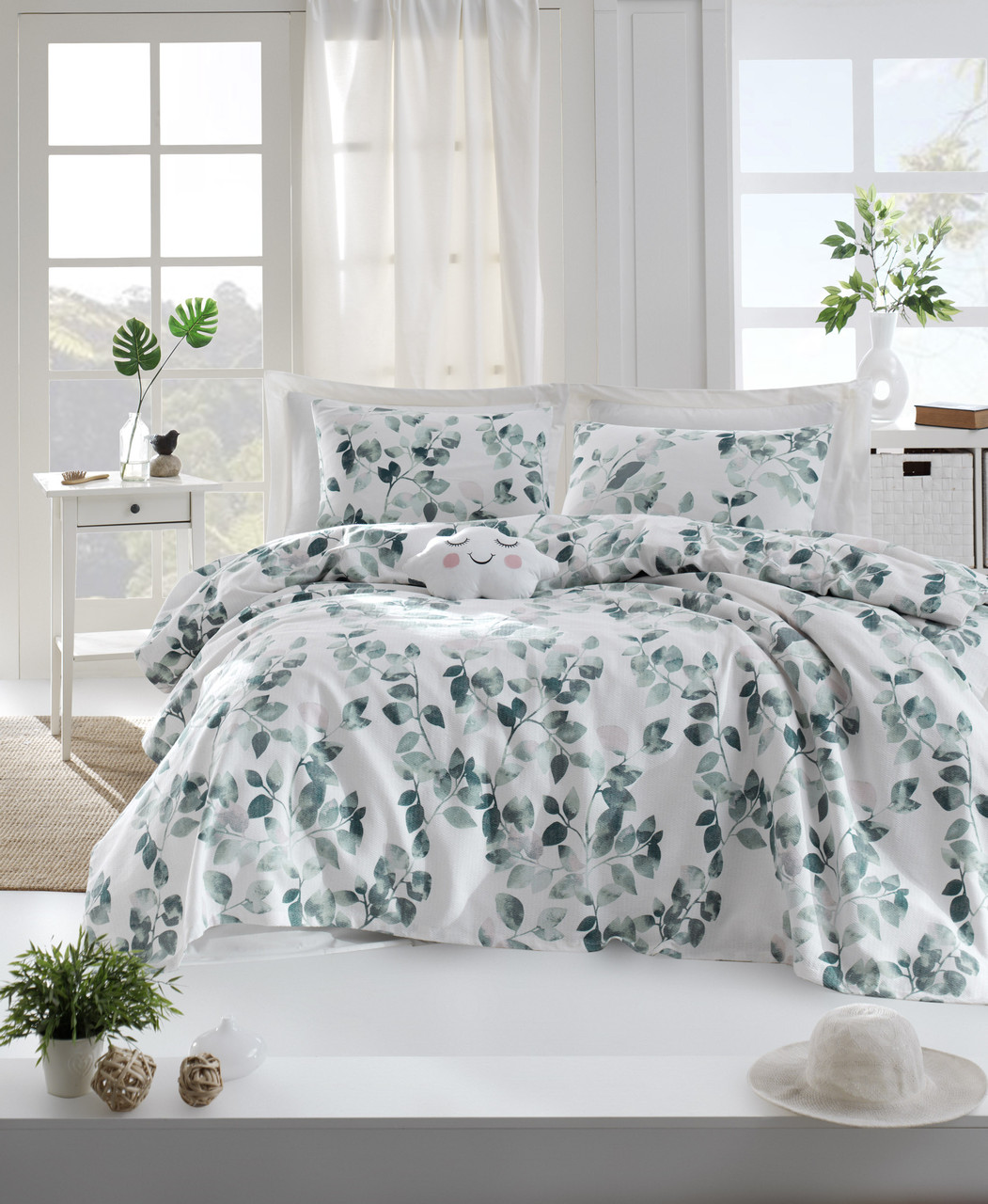 Покривало піке Lotus Home Perfect - Sabine зелений 200*235