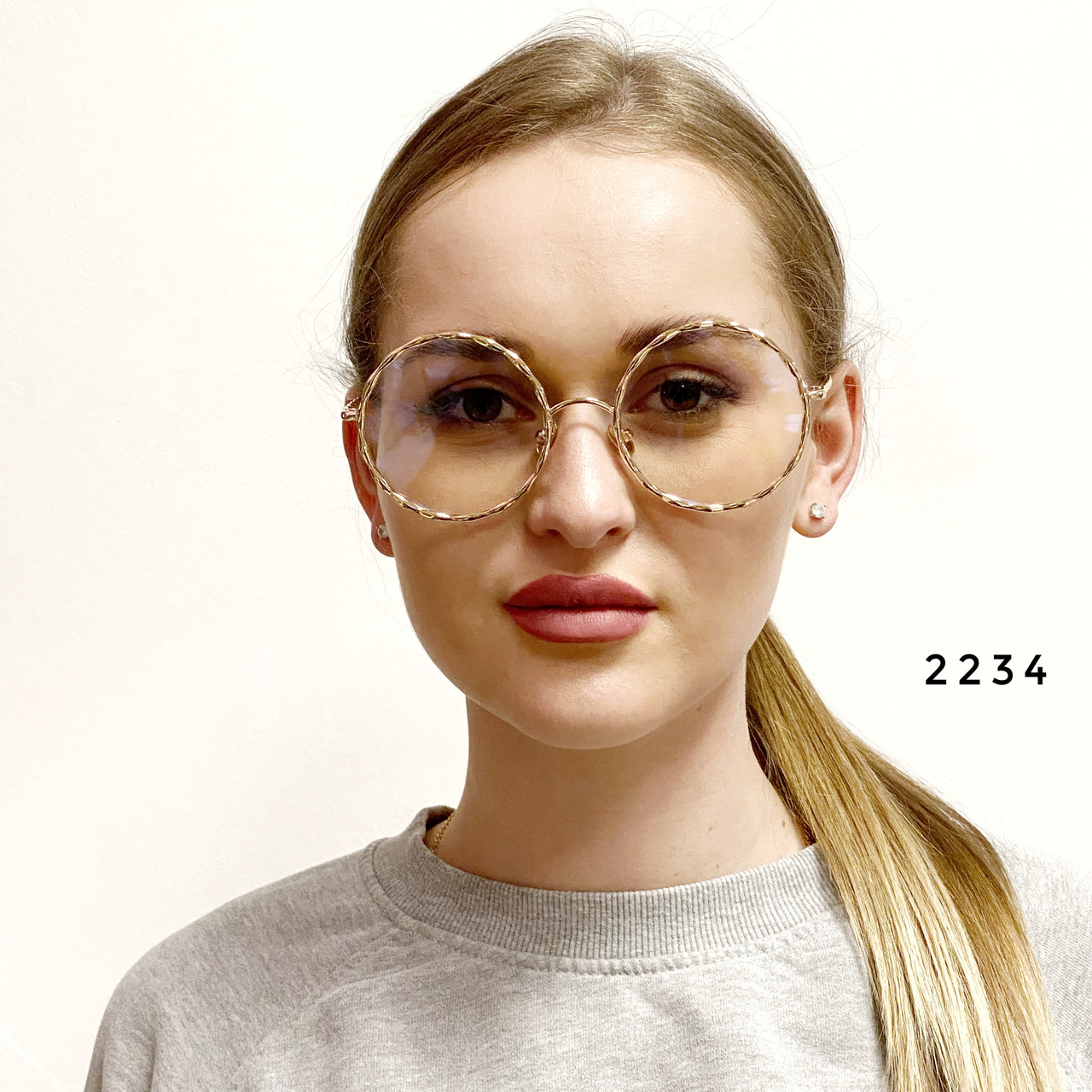 Іміджеві окуляри в металевій оправі, фото 1