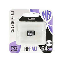 Карта пам'яті HI-RALI micro SD 64 GB Сlass 10 (без адаптера)