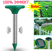 Ультразвуковый отпугиватель от кротов, грызунов, змей на солнечной батарее h-48см, большой
