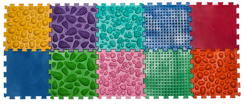 Масажний килимок Ортек Микс Пазли 10 елементів з грою «Лісові пригоди», фото 4