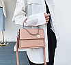 Сумка жіноча шкіряна через плече Femme Рожевий, фото 7