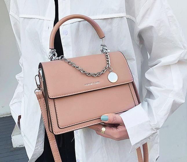 Сумка жіноча шкіряна через плече Femme Рожевий, фото 1